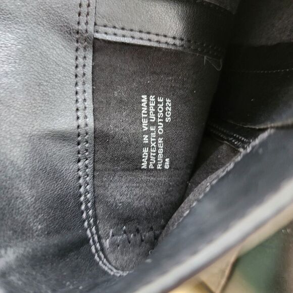 Michael Kors Rory Leather Riding Boot Women’s Size 6 New In Box Black Tan - Picture 6 of 10